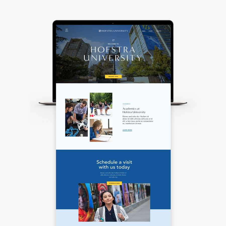 Hofstra University Microsite