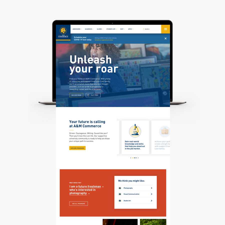 Texas A&M University-Commerce Microsite